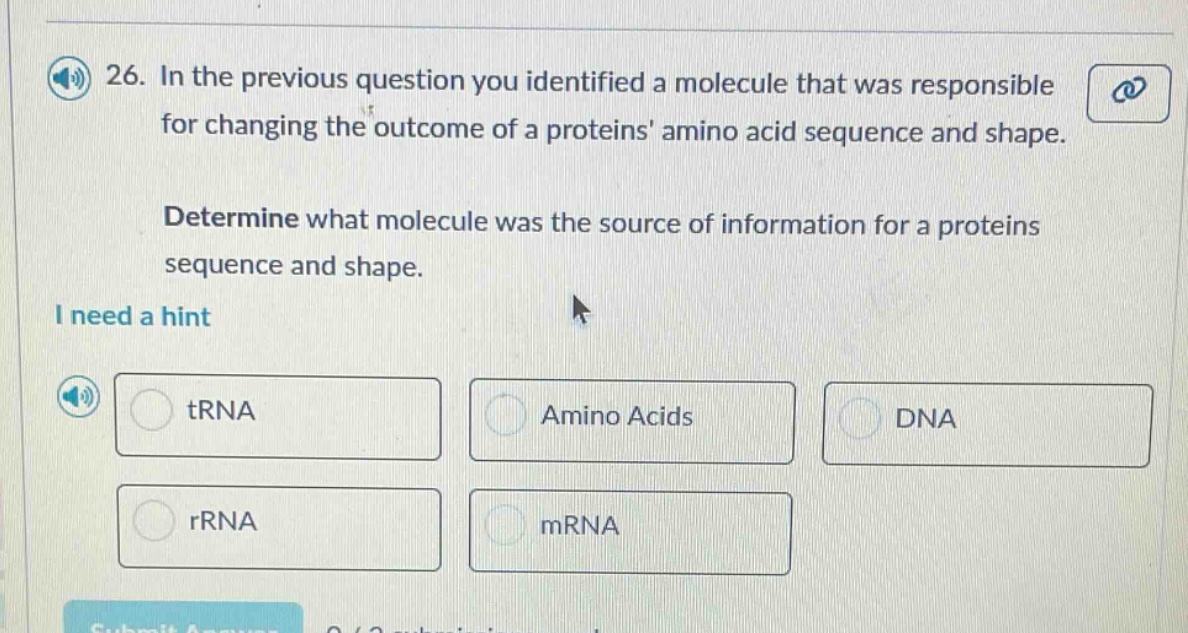 26. in the previous question you identified a molecule that was respons…