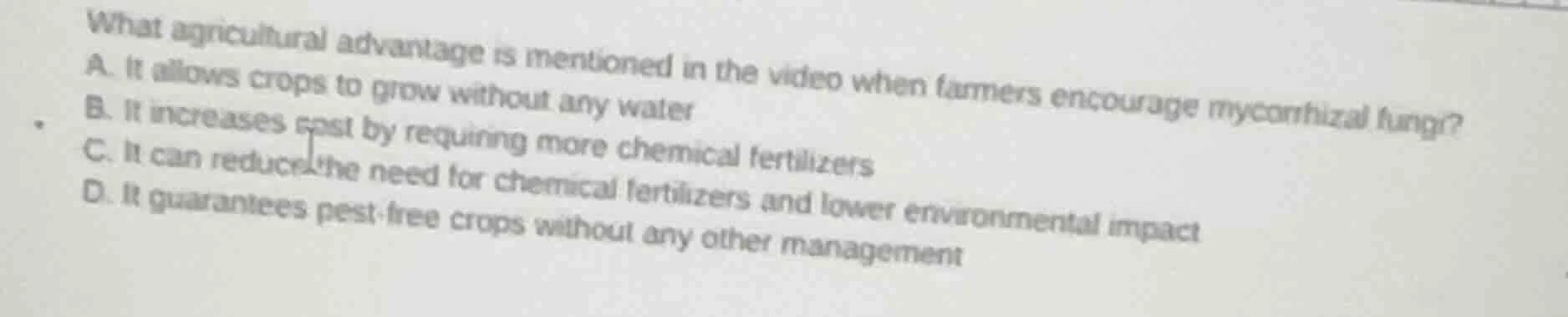 what agricultural advantage is mentioned in the video when farmers enco…