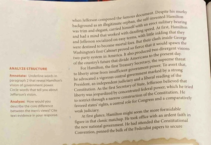 analyze structure annotate: underline words in paragraph 2 that reveal …