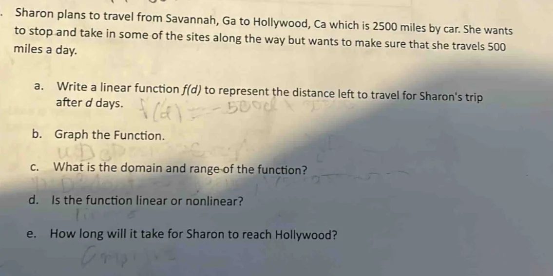 sharon plans to travel from savannah, ga to hollywood, ca which is 2500…