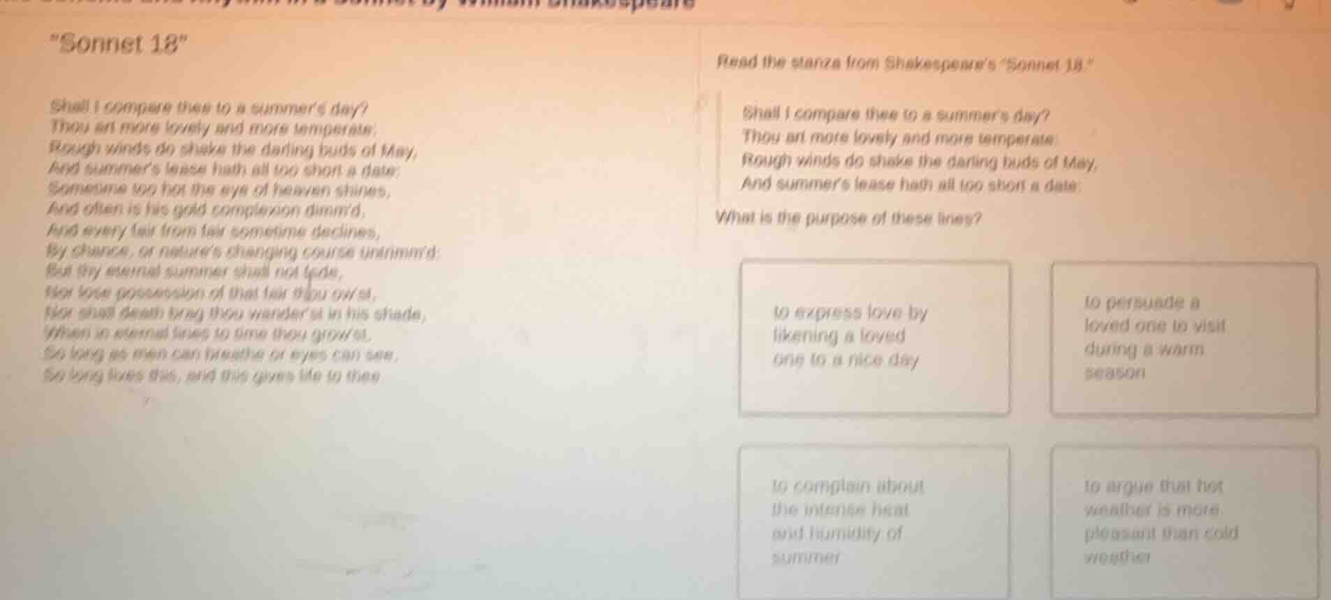 “sonnet 18” shall i compare thee to a summer’s day? thou art more lovel…