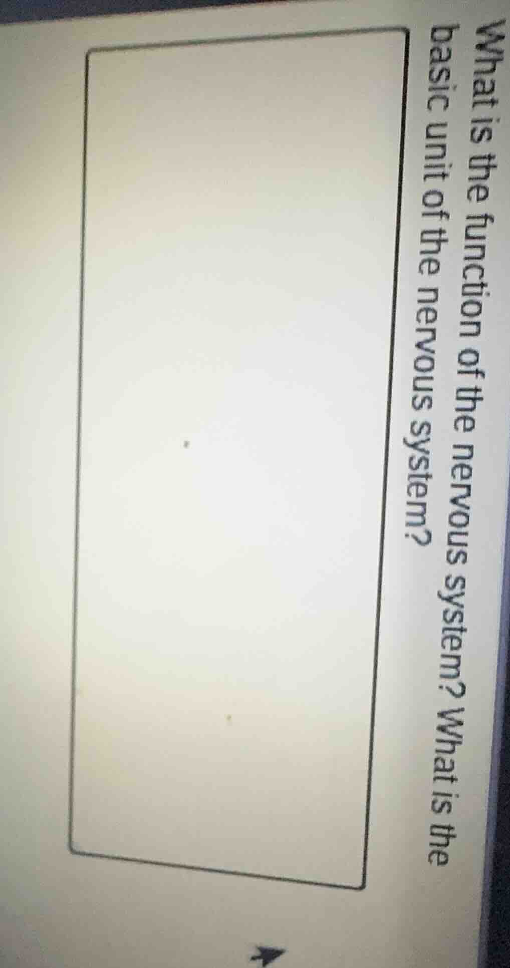 what is the function of the nervous system? what is the basic unit of t…