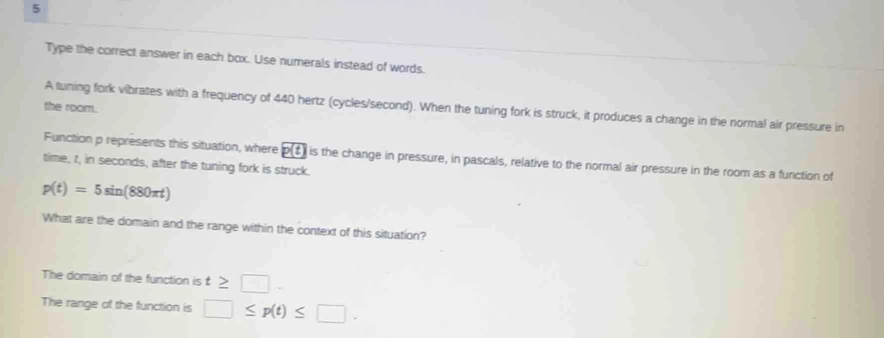 type the correct answer in each box. use numerals instead of words. a t…