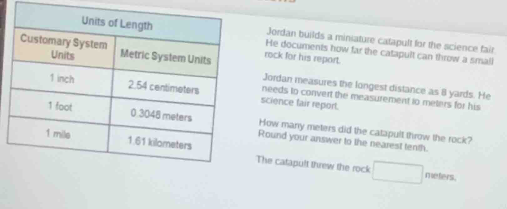 units of length customary system units metric system units 1 inch 2.54 …