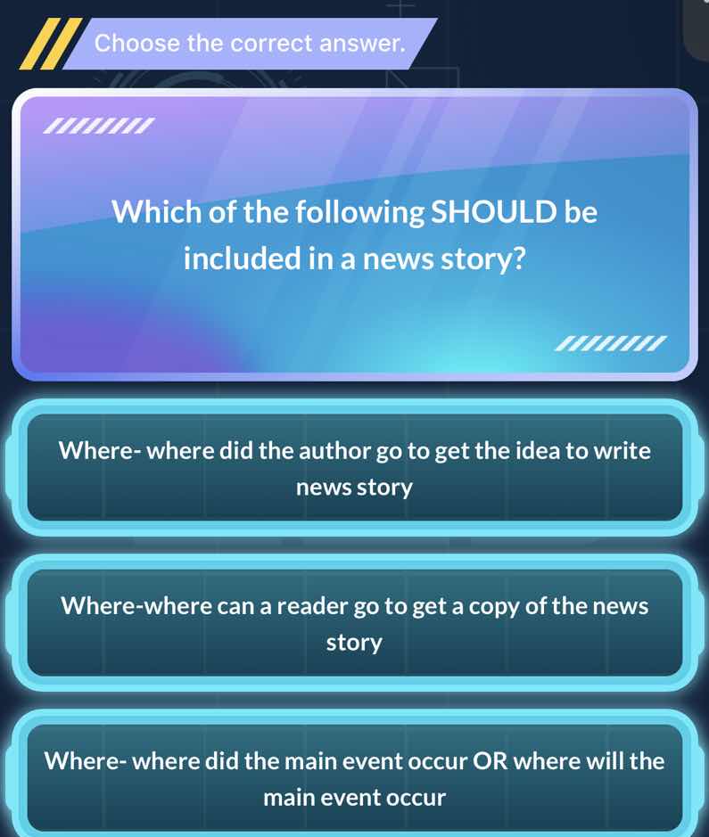 choose the correct answer. which of the following should be included in…