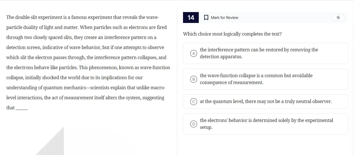 the double - slit experiment is a famous experiment that reveals the wa…