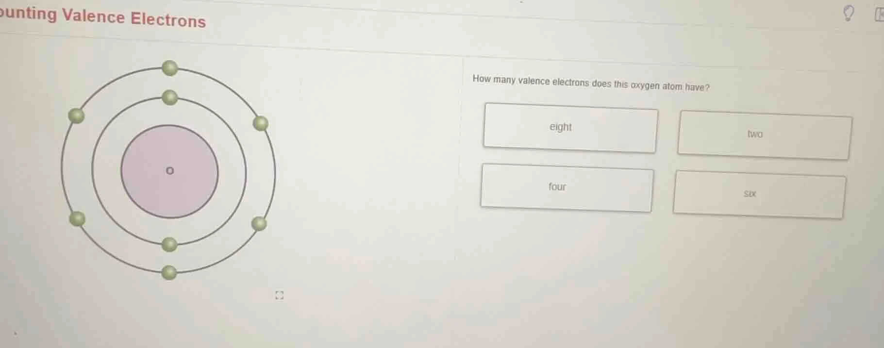 counting valence electrons how many valence electrons does this oxygen …
