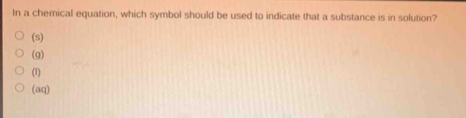 in a chemical equation, which symbol should be used to indicate that a …