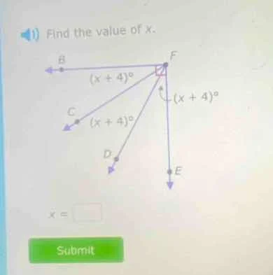 find the value of x.