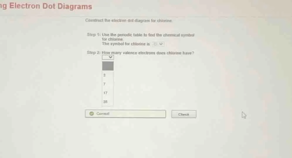 ng electron dot diagrams construct the electron dot diagrams for chlori…