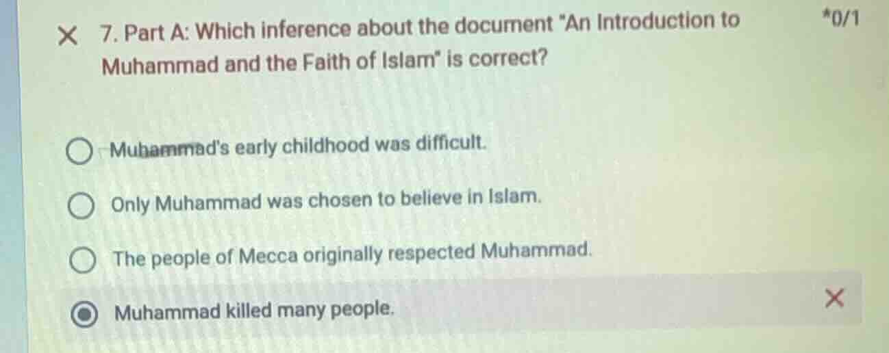 7. part a: which inference about the document \an introduction to muham…