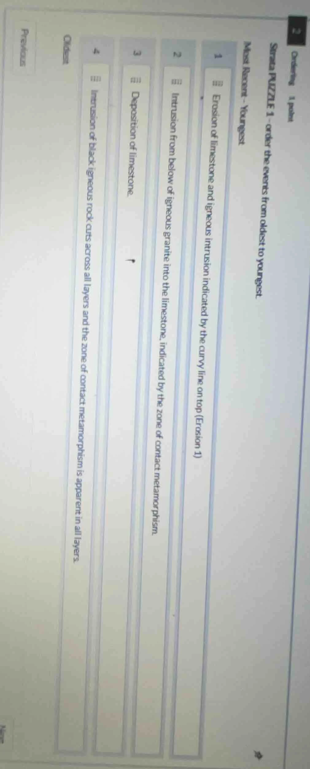 ordering 1 point sima puzzle 1 - order the events from oldest to younge…