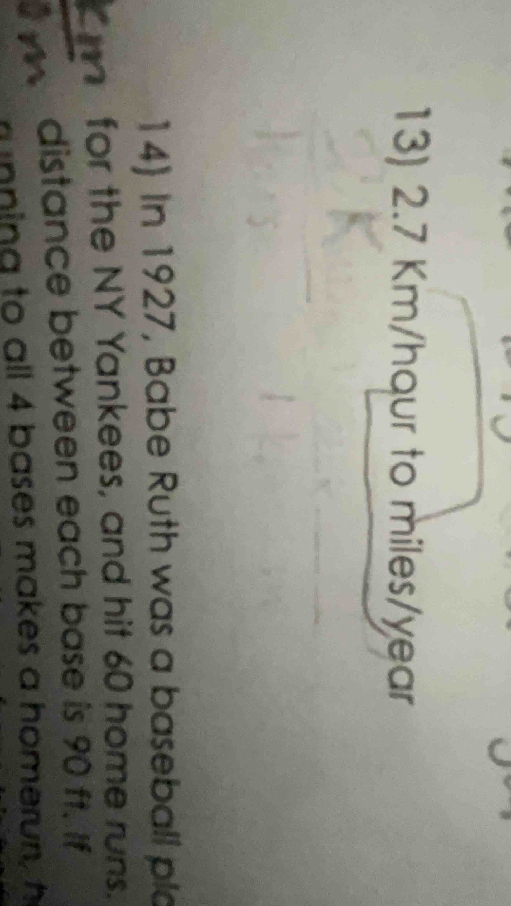 14) in 1927, babe ruth was a baseball player for the ny yankees, and hi…