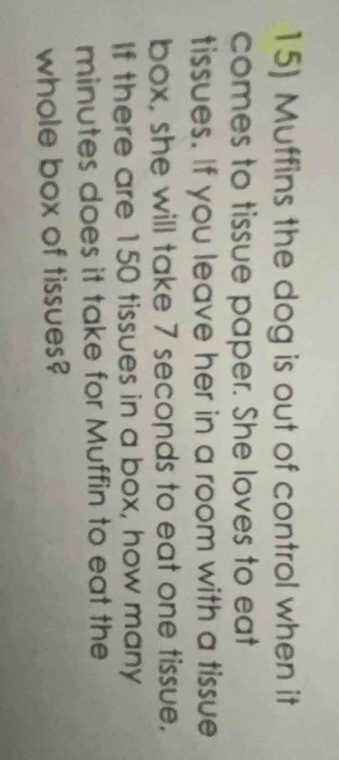 15) muffins the dog is out of control when it comes to tissue paper. sh…