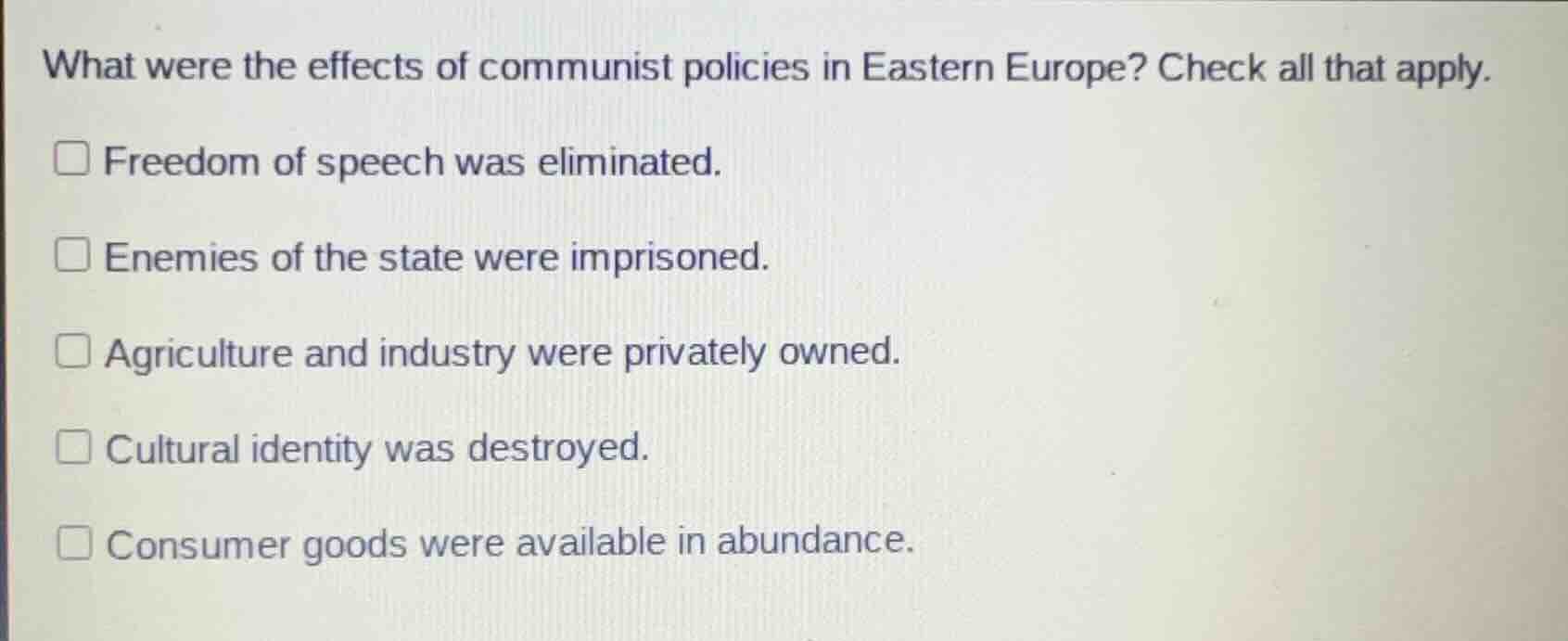 what were the effects of communist policies in eastern europe? check al…