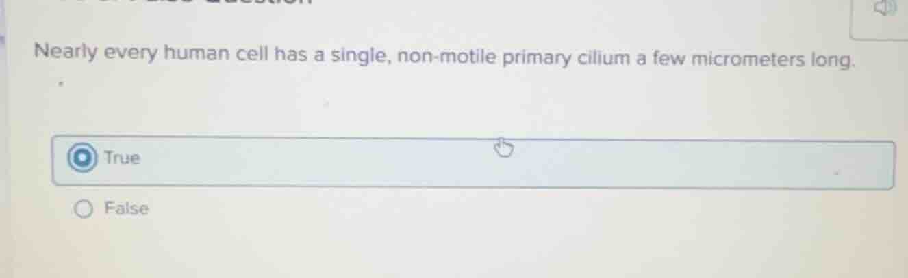 nearly every human cell has a single, non - motile primary cilium a few…
