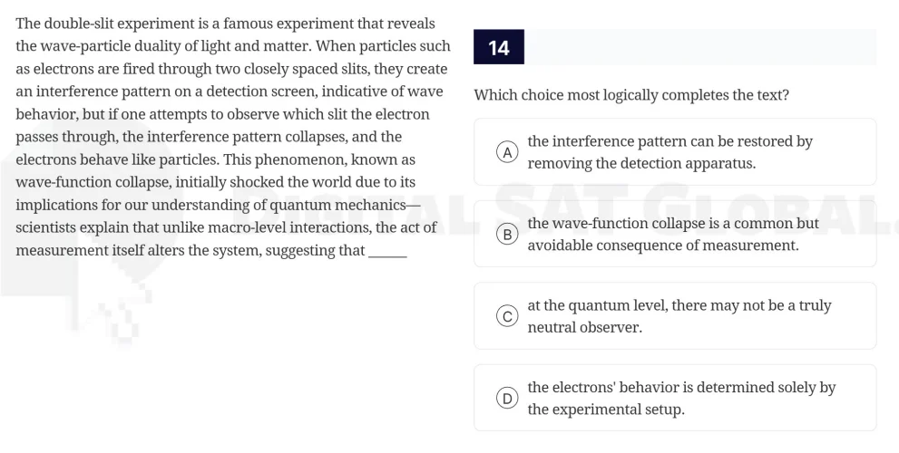 the double - slit experiment is a famous experiment that reveals the wa…