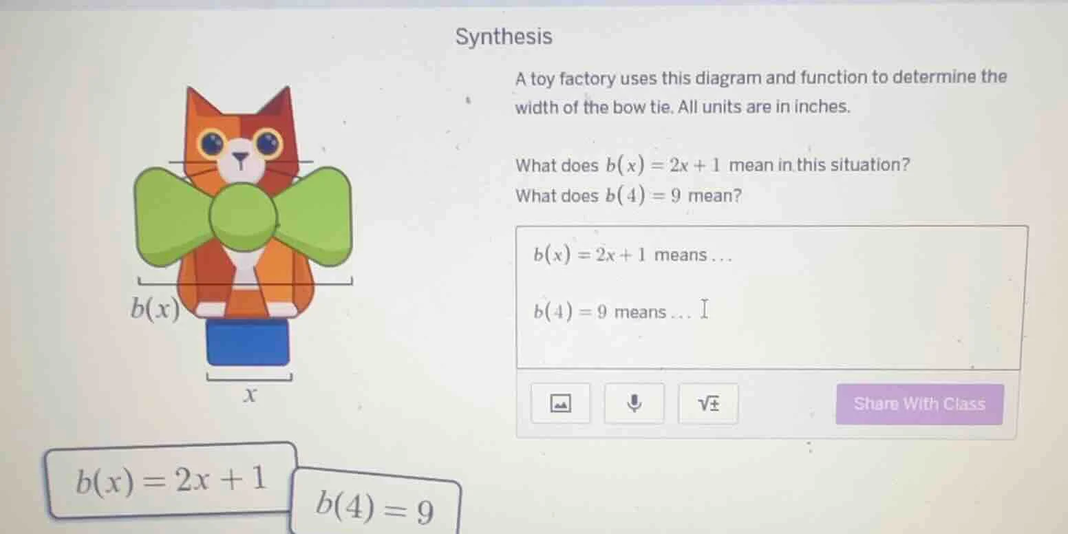 synthesis a toy factory uses this diagram and function to determine the…