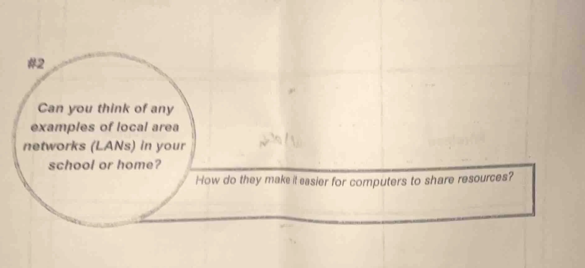 #2 can you think of any examples of local area networks (lans) in your …