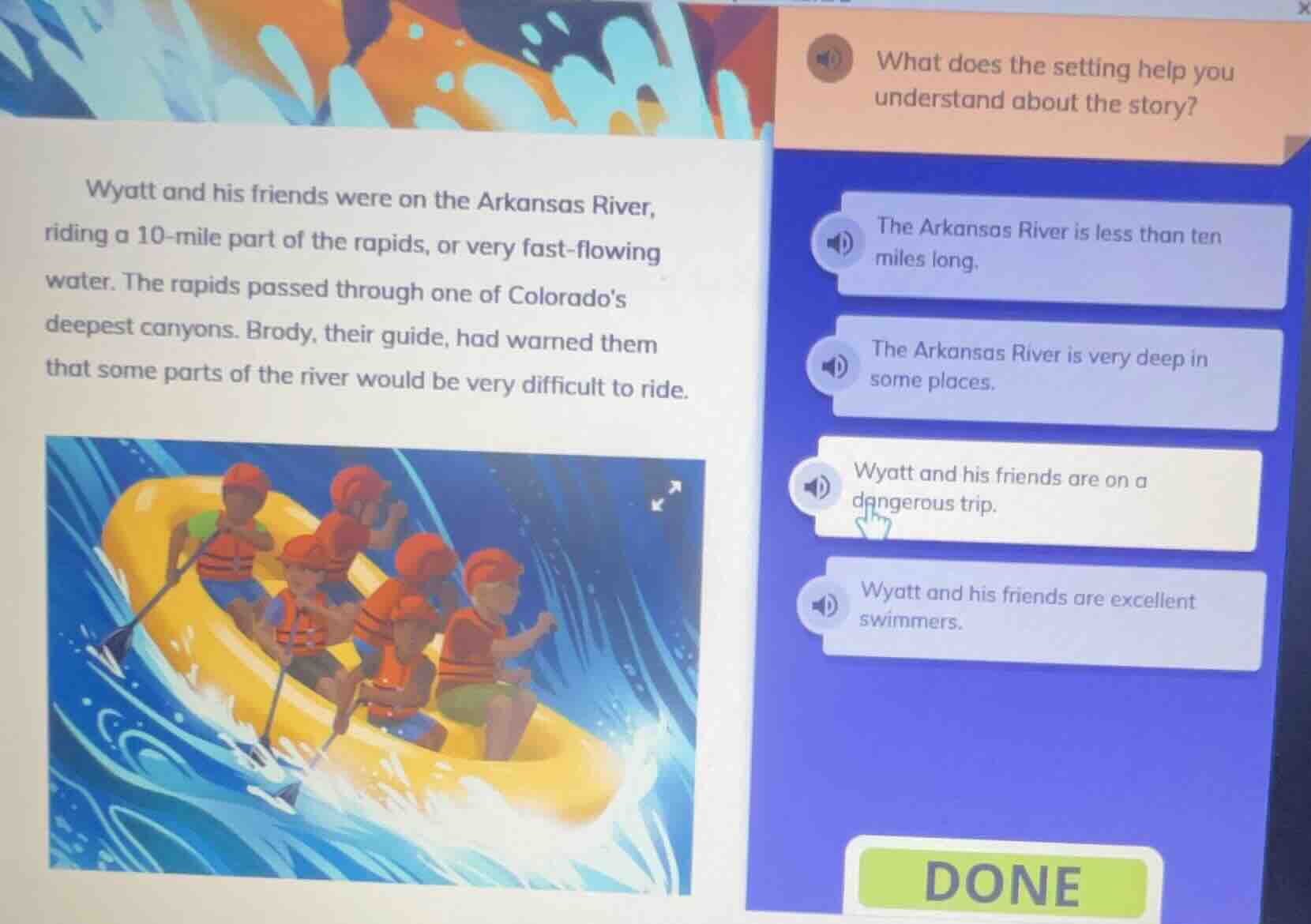 what does the setting help you understand about the story? wyatt and hi…