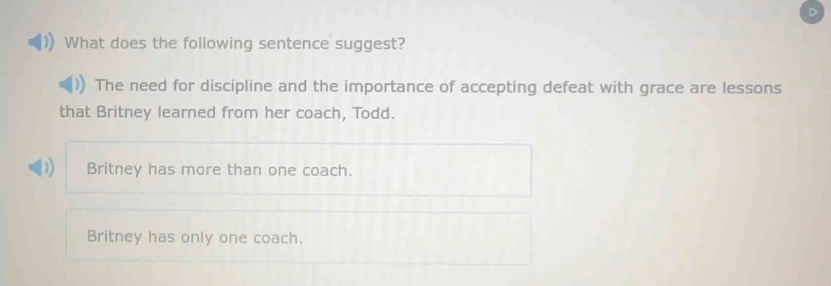 what does the following sentence suggest? the need for discipline and t…