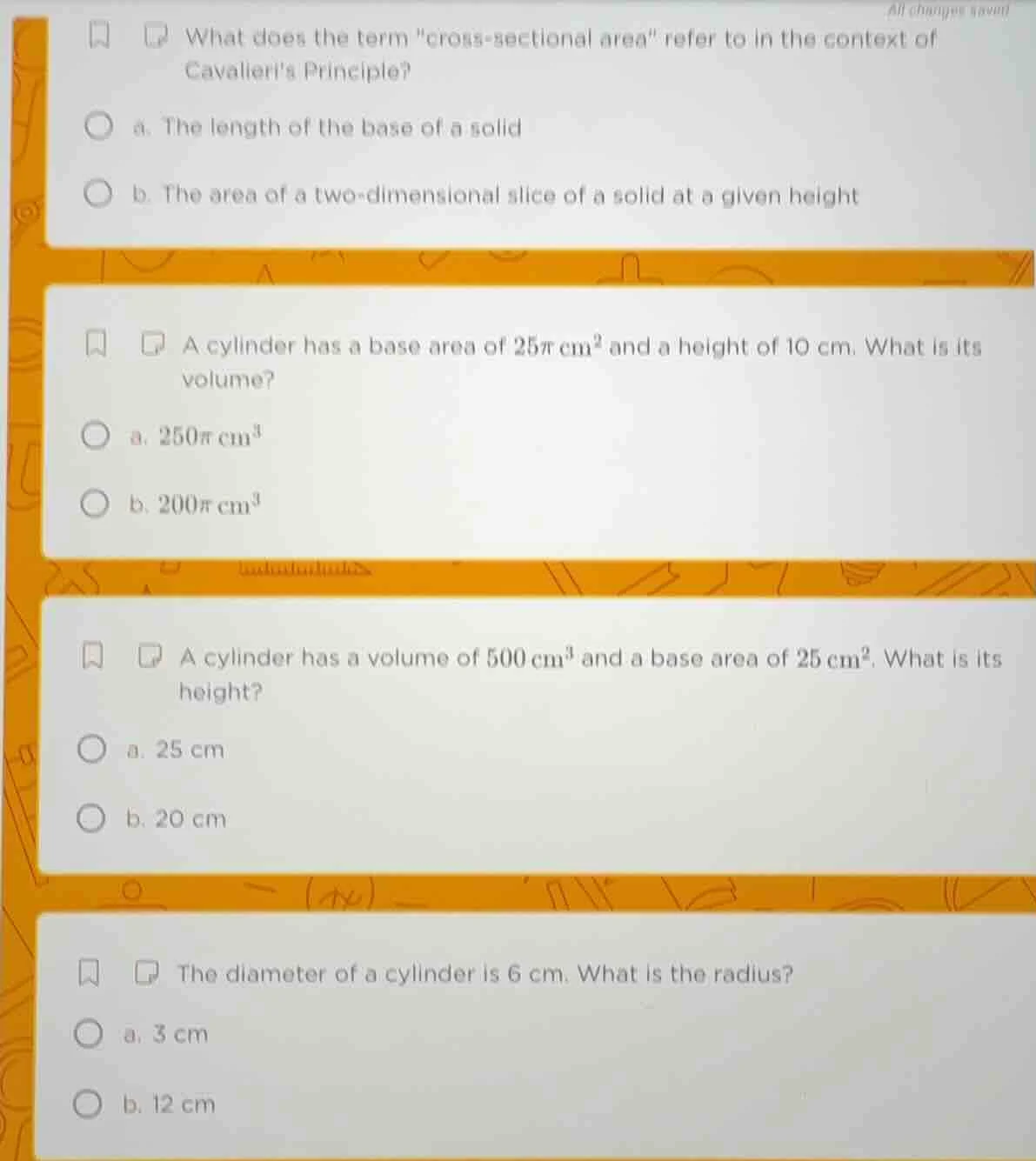 what does the term \cross - sectional area\ refer to in the context of …