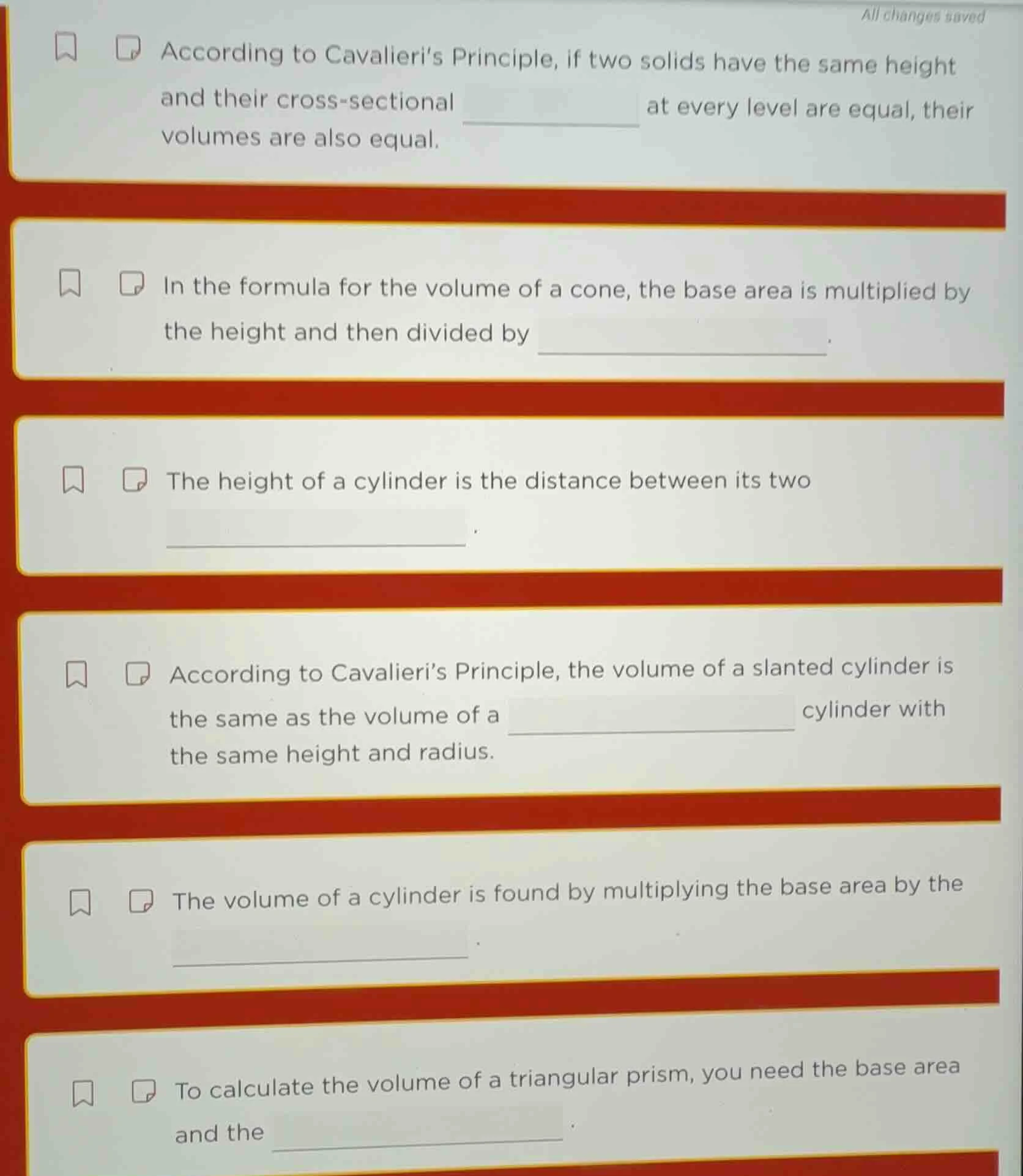 according to cavalieri’s principle, if two solids have the same height …