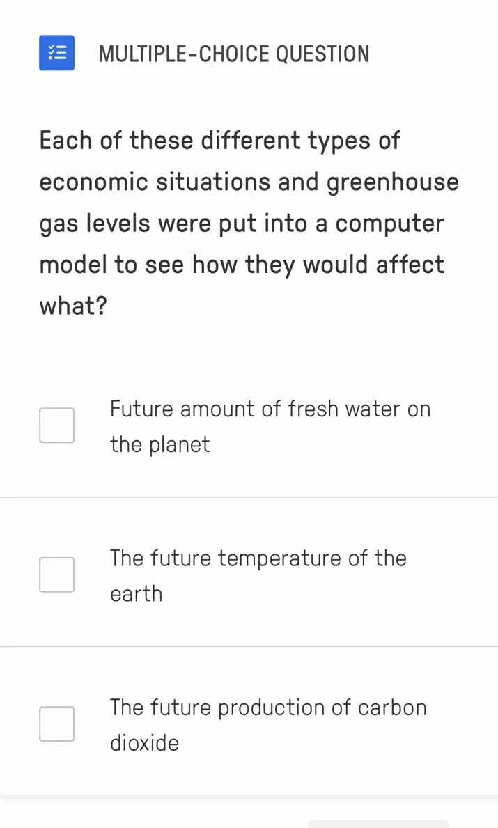 multiple-choice question each of these different types of economic situ…