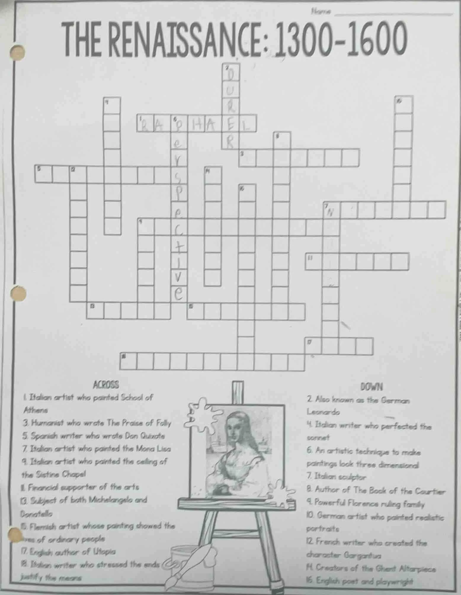 the renaissance: 1300-1600 across 1. italian artist who painted school …