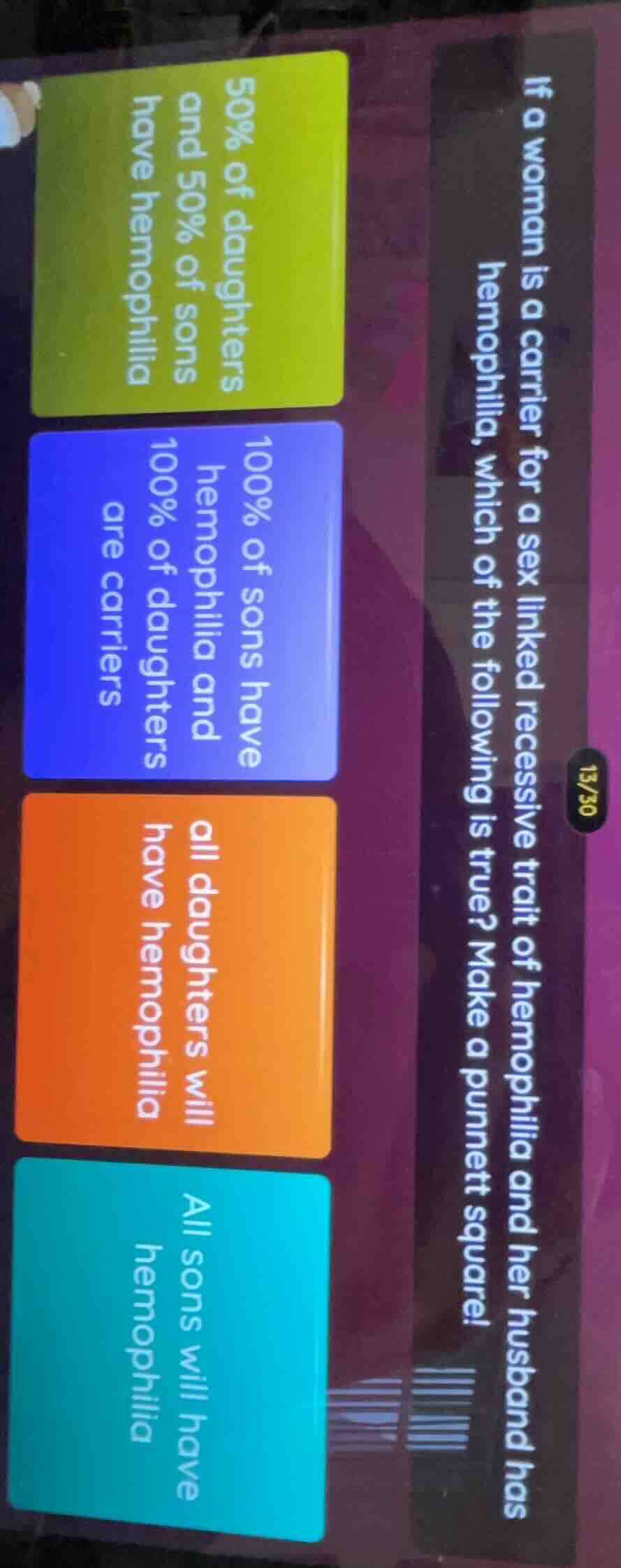 if a woman is a carrier for a sex linked recessive trait of hemophilia …