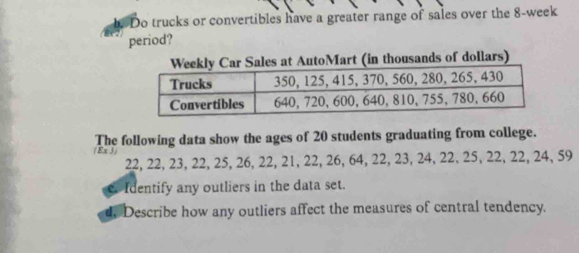 b. do trucks or convertibles have a greater range of sales over the 8 -…