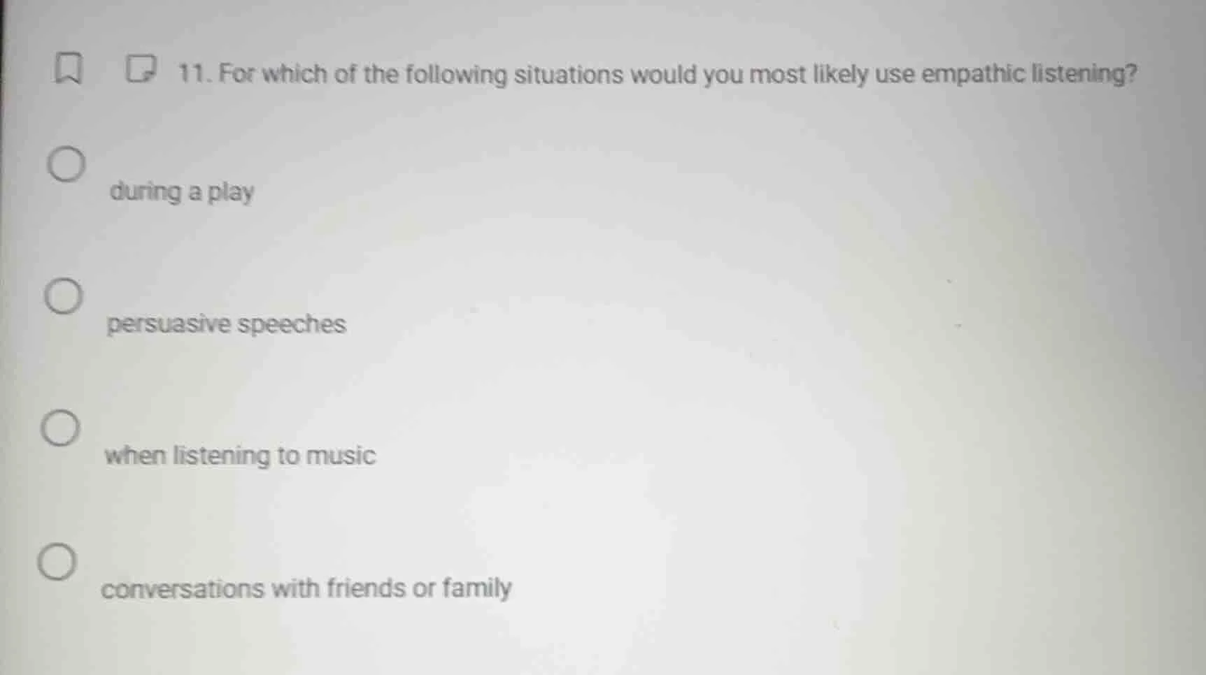 11. for which of the following situations would you most likely use emp…