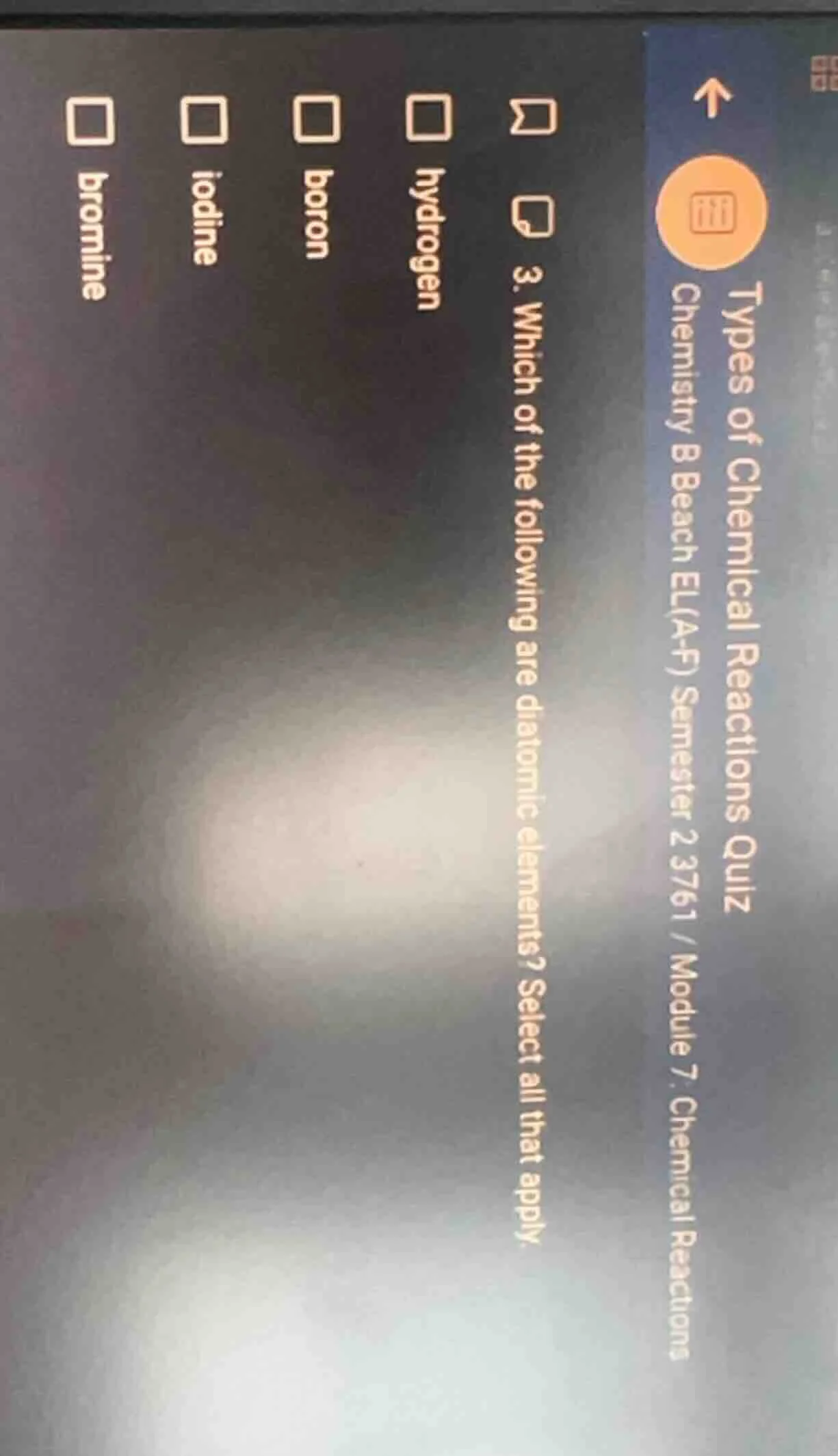 3. which of the following are diatomic elements? select all that apply.…
