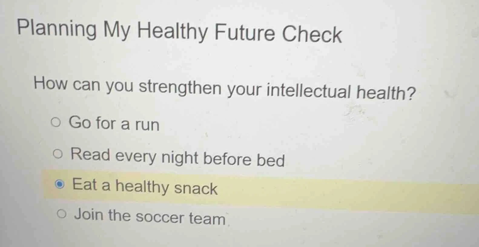 planning my healthy future check how can you strengthen your intellectu…