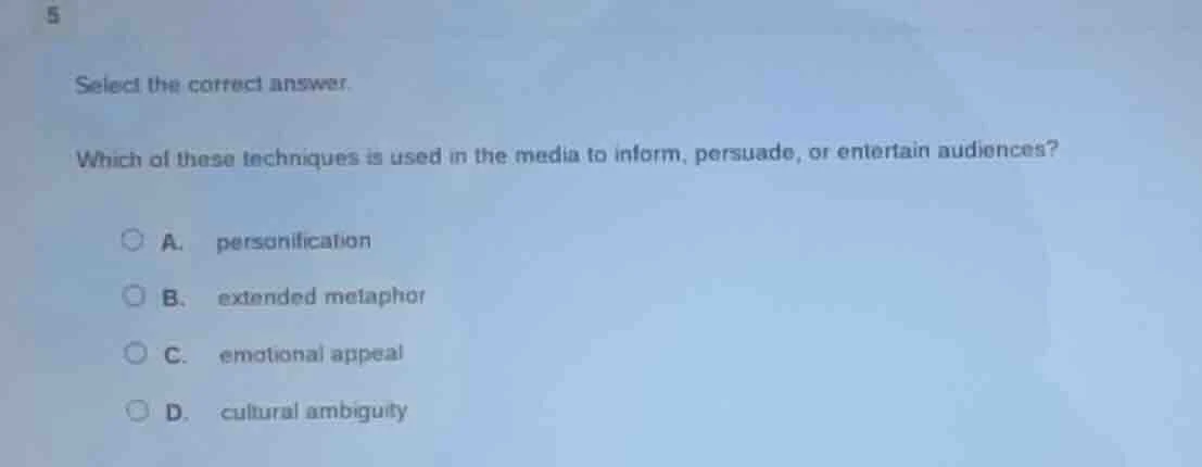 select the correct answer. which of these techniques is used in the med…