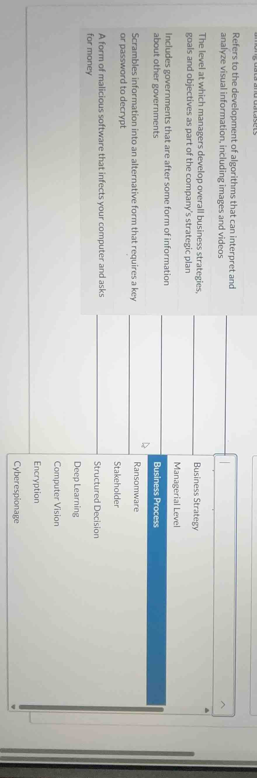 refers to the development of algorithms that can interpret and analyze …