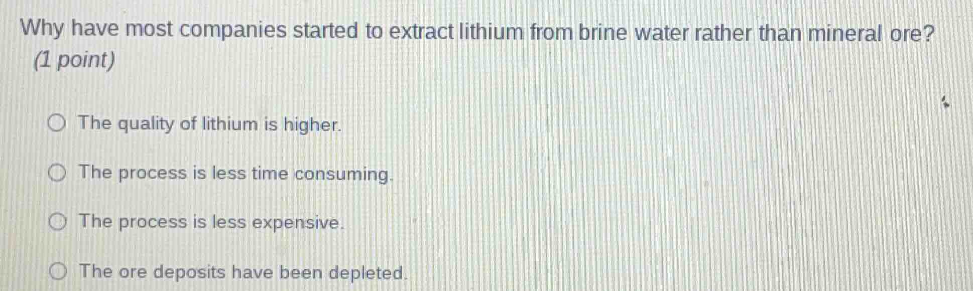 why have most companies started to extract lithium from brine water rat…