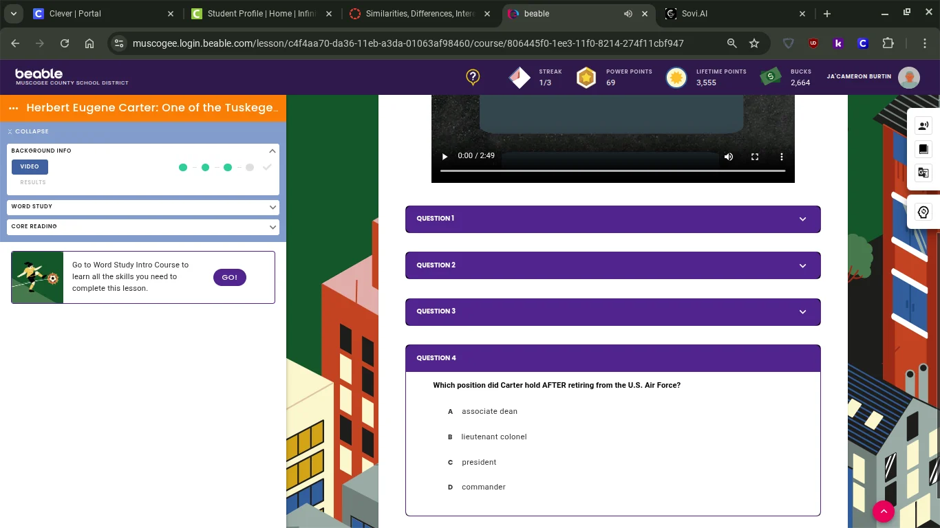 question 4 which position did carter hold after retiring from the u.s. …
