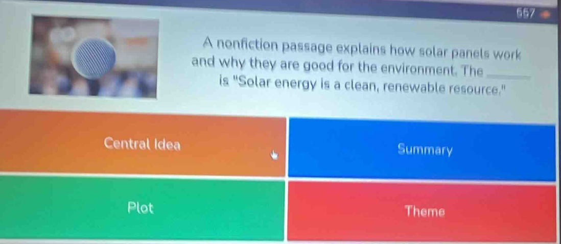a nonfiction passage explains how solar panels work and why they are go…