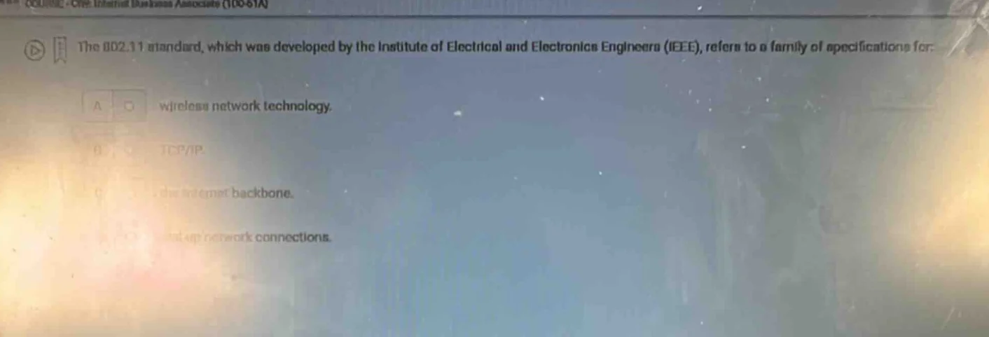 the 802.11 standard, which was developed by the institute of electrical…