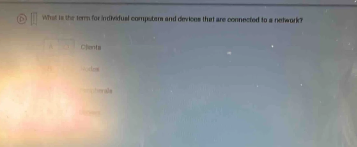 what is the term for individual computers and devices that are connecte…