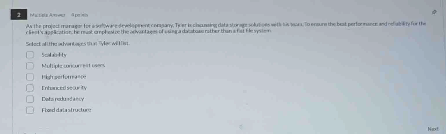2 multiple answer 4 points as the project manager for a software develo…