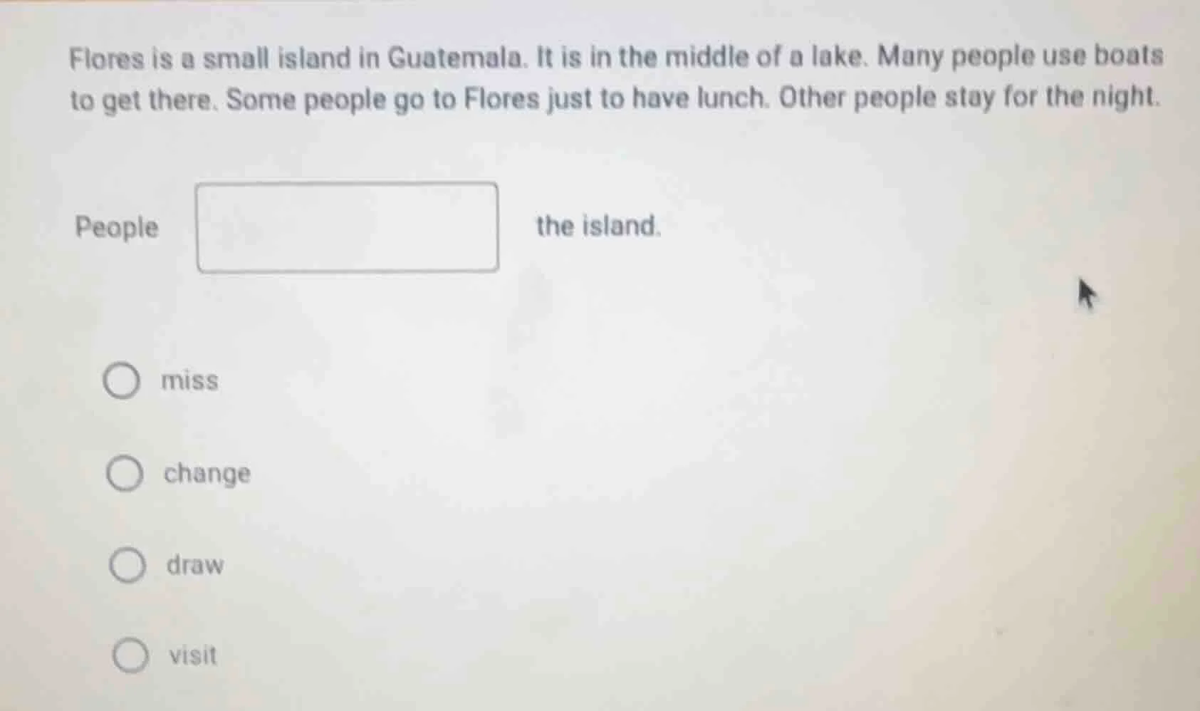 flores is a small island in guatemala. it is in the middle of a lake. m…