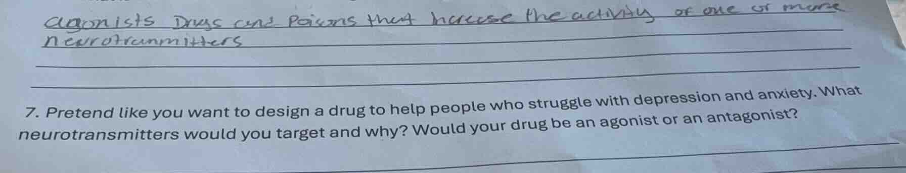 agonists drugs and poisons that increase the activity of one or more ne…