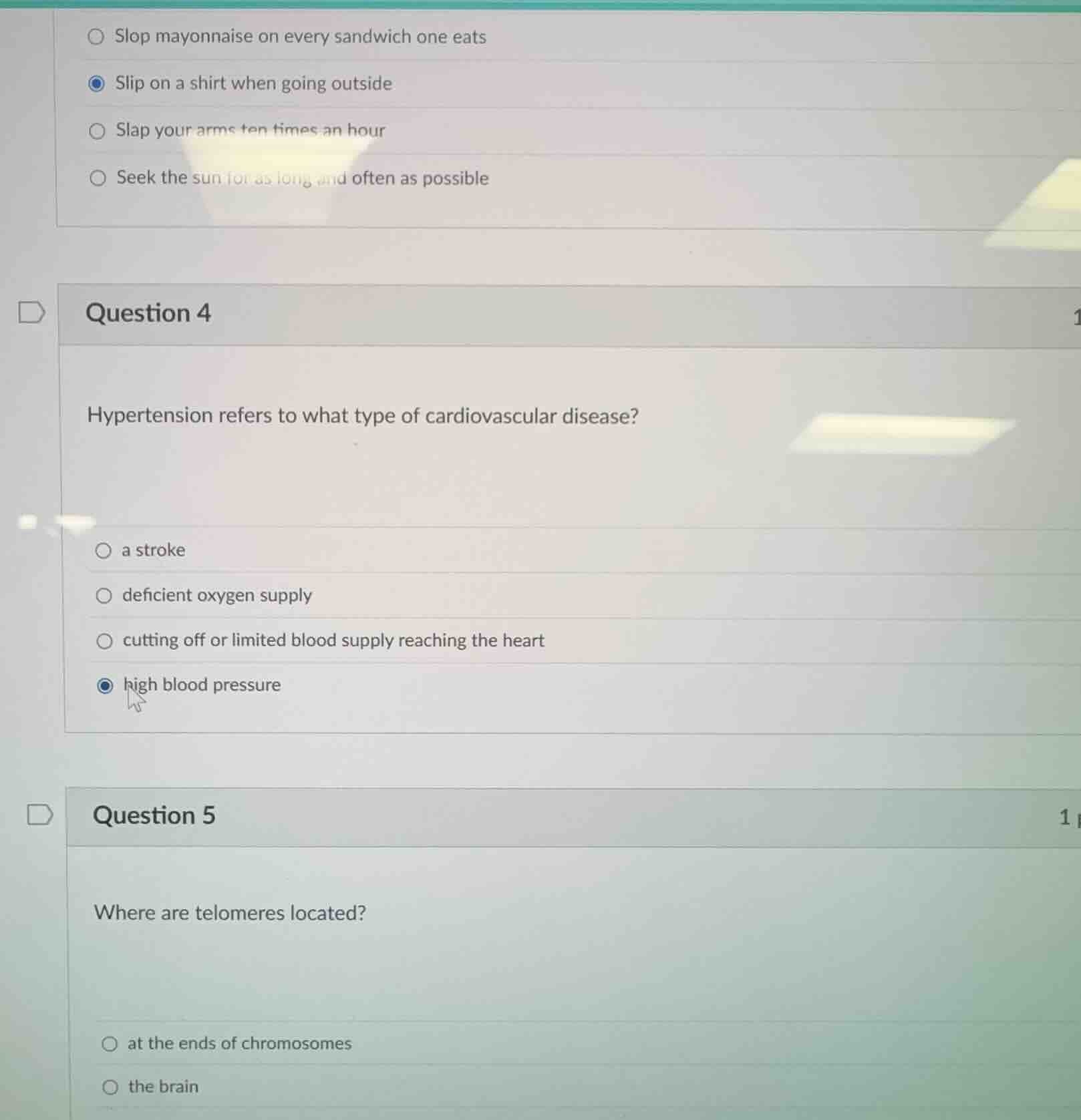 question 4 hypertension refers to what type of cardiovascular disease? …