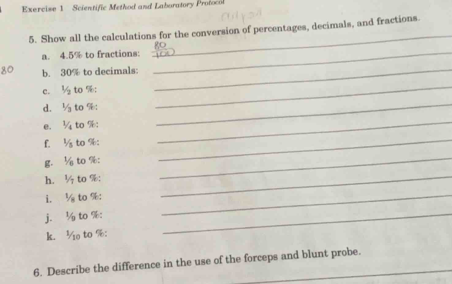 exercise 1 scientific method and laboratory protocol 5. show all the ca…