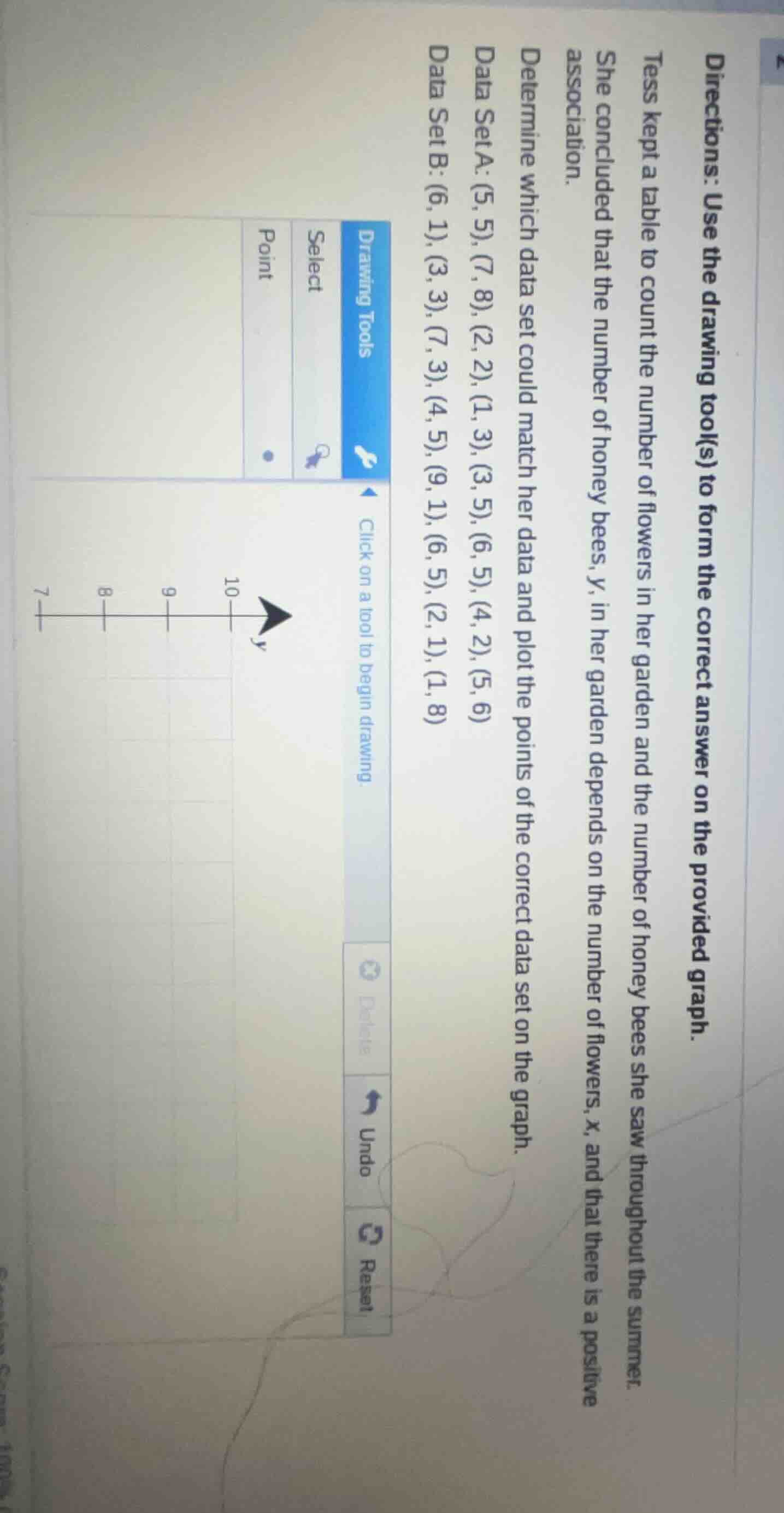 directions: use the drawing tool(s) to form the correct answer on the p…