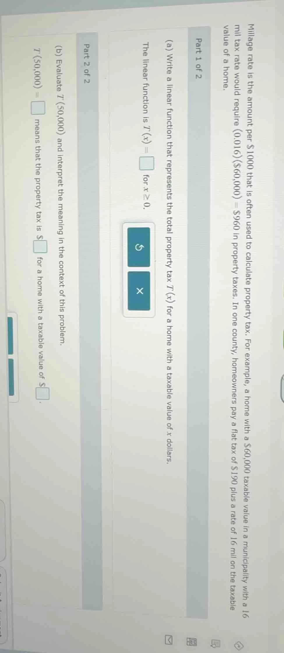 millage rate is the amount per $1000 that is often used to calculate pr…