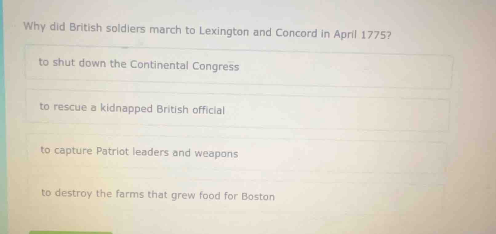 why did british soldiers march to lexington and concord in april 1775? …
