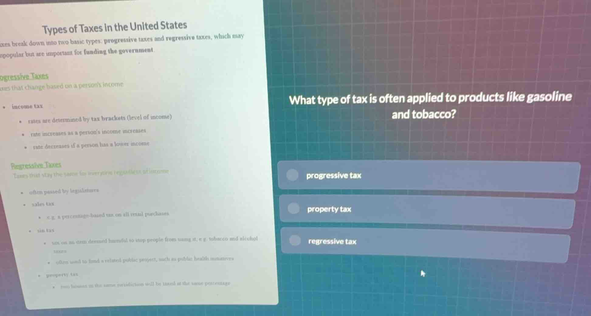 types of taxes in the united states taxes break down into two basic typ…